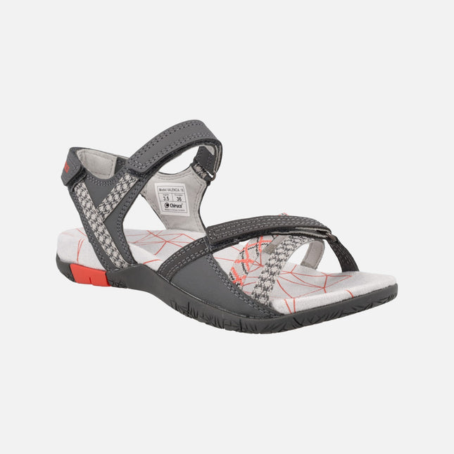 Chiruca sandals for women with closure of Velcros Valencia 18 Gray