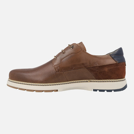 Leather shoes with laces for men Olvera M8A-4222c1