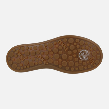 Zapatillas deportivas Pelotas Soller en nobuck beige con picados k201668