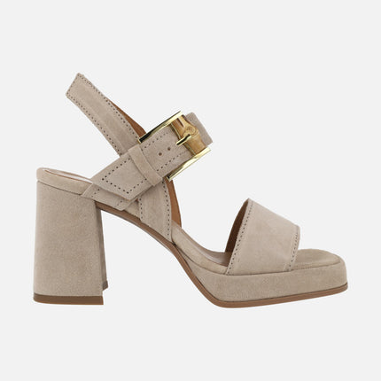 Alpe Chiara High heeled sandals with platform