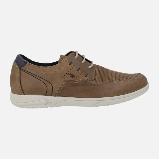 Men's Lace-up Shoes in brown combi