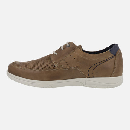 Men's Lace-up Shoes in brown combi