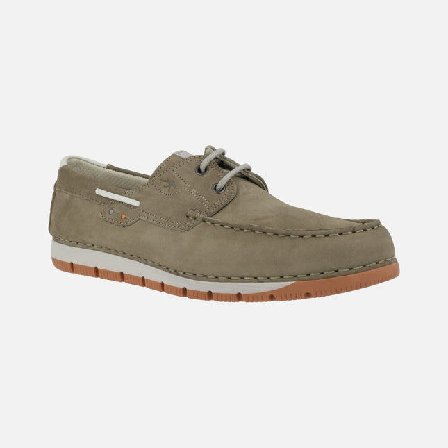 Men's boating shoes in Nubuck Leather by Fluchos