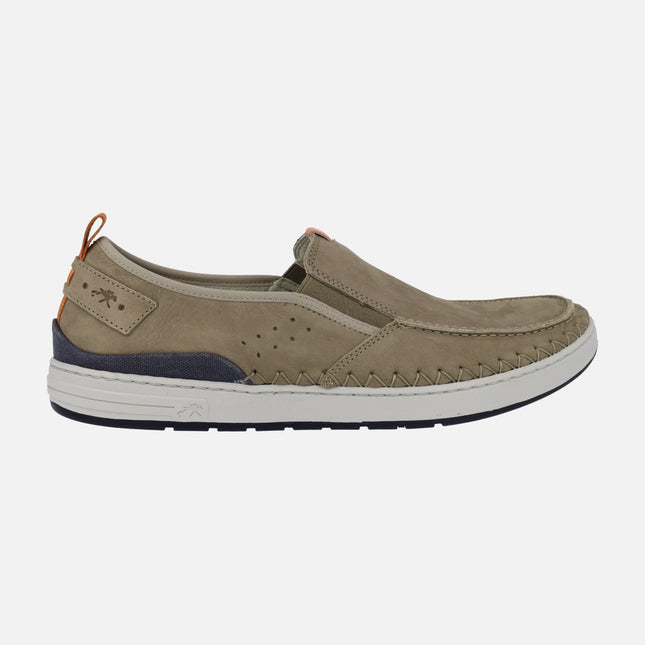 Moccasins for Men in Nubuck Leather