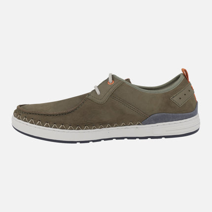 Men's Lace-up Shoes on Nubuck Leather