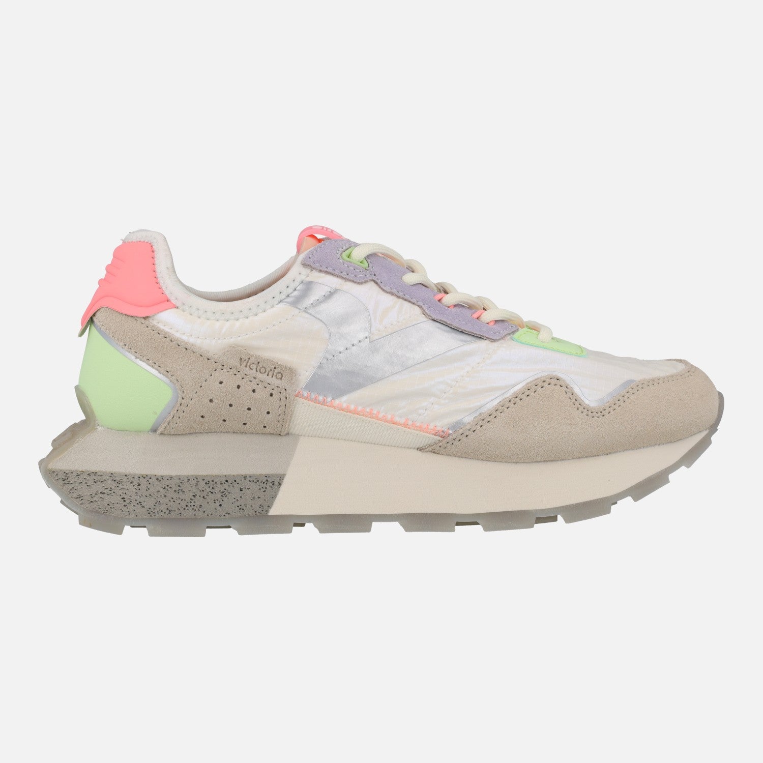 Victoria Wing Pop Metal Nylon Sneakers