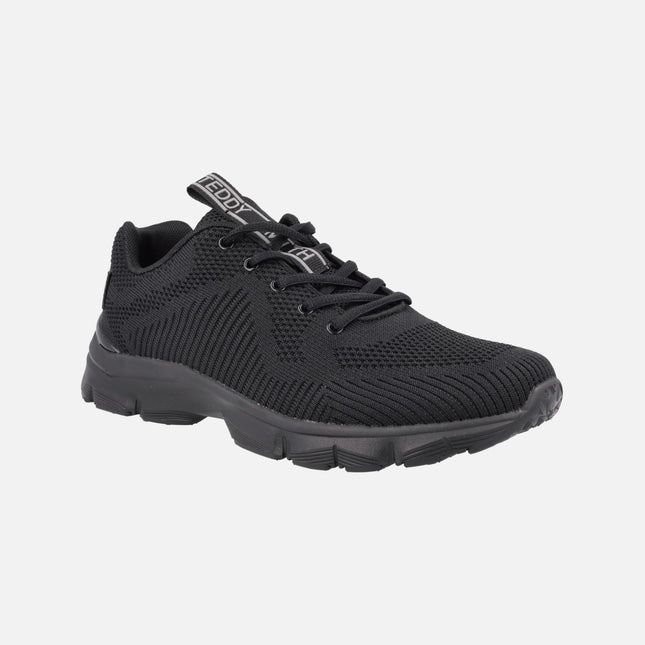 Black Lace -up Sneakers for Men