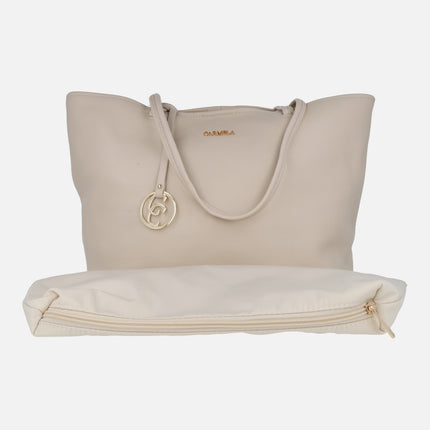 Shopping leather bags Carmela 186090