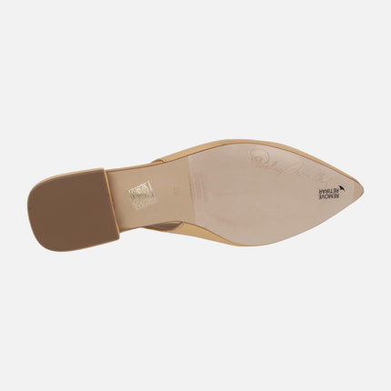 Dis -dealonated Moccasins Culla with leather with heel strip