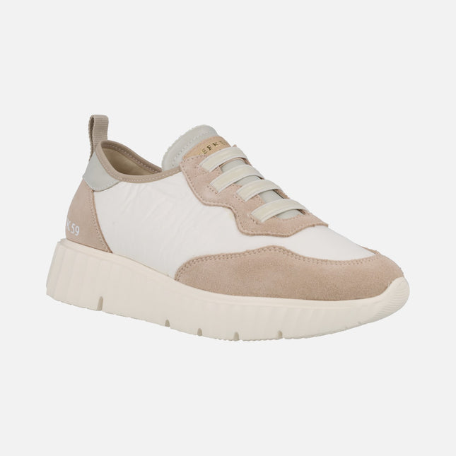 Concordia sneakers in white and beige combination