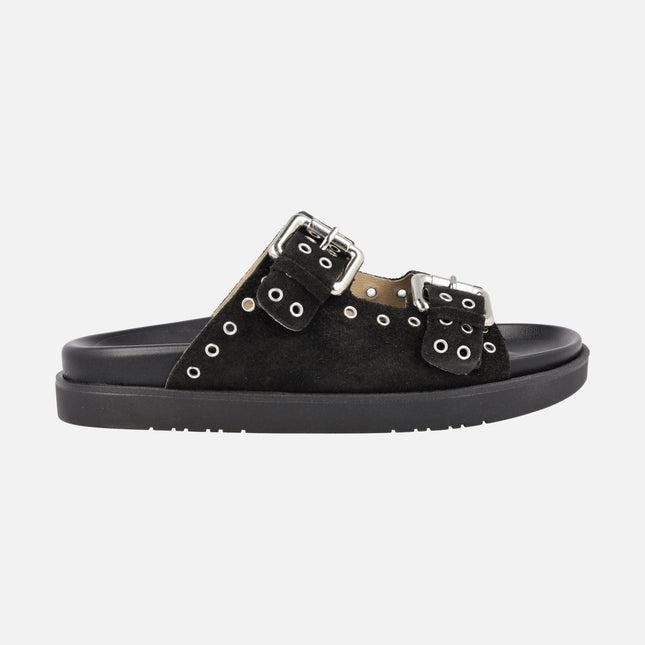 Dara Bio Sandals with buckles and studs