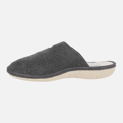 Towel fabric men's house slippers