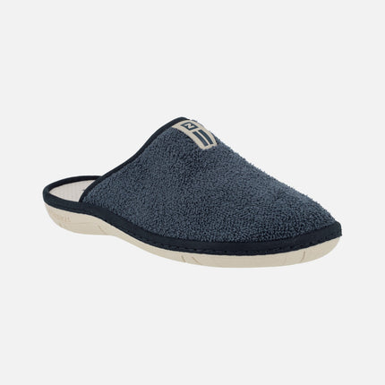 Towel fabric men's house slippers