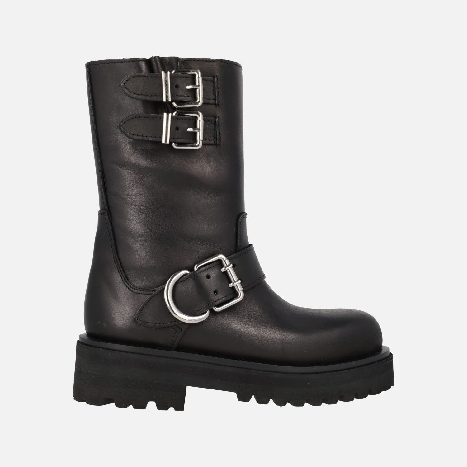 Botas Negras Botas Moteras Alpe Botas Moteras Alpe Biker En Piel