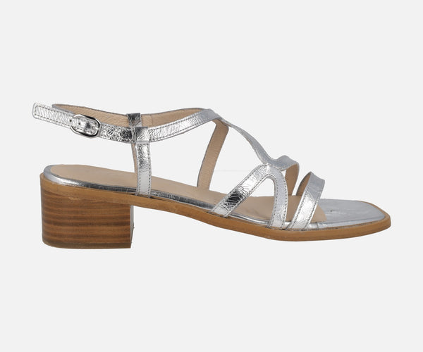 Sandalias Wonders Lily en metalizado plata – Zapaterías Cortés