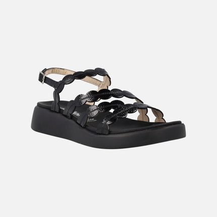 Motril Sandals in patent Leather with Memorygel insoles
