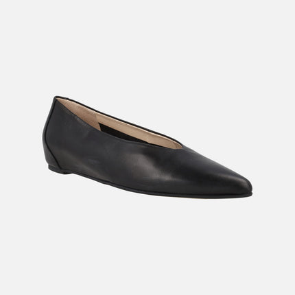 Triana concealed wedge leather ballerinas