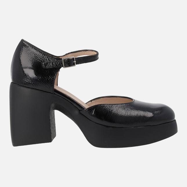 Lala mary jane style heeled shoes