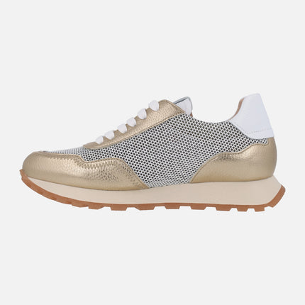 Hispanitas Loira Sneakers in leather and grid fabric