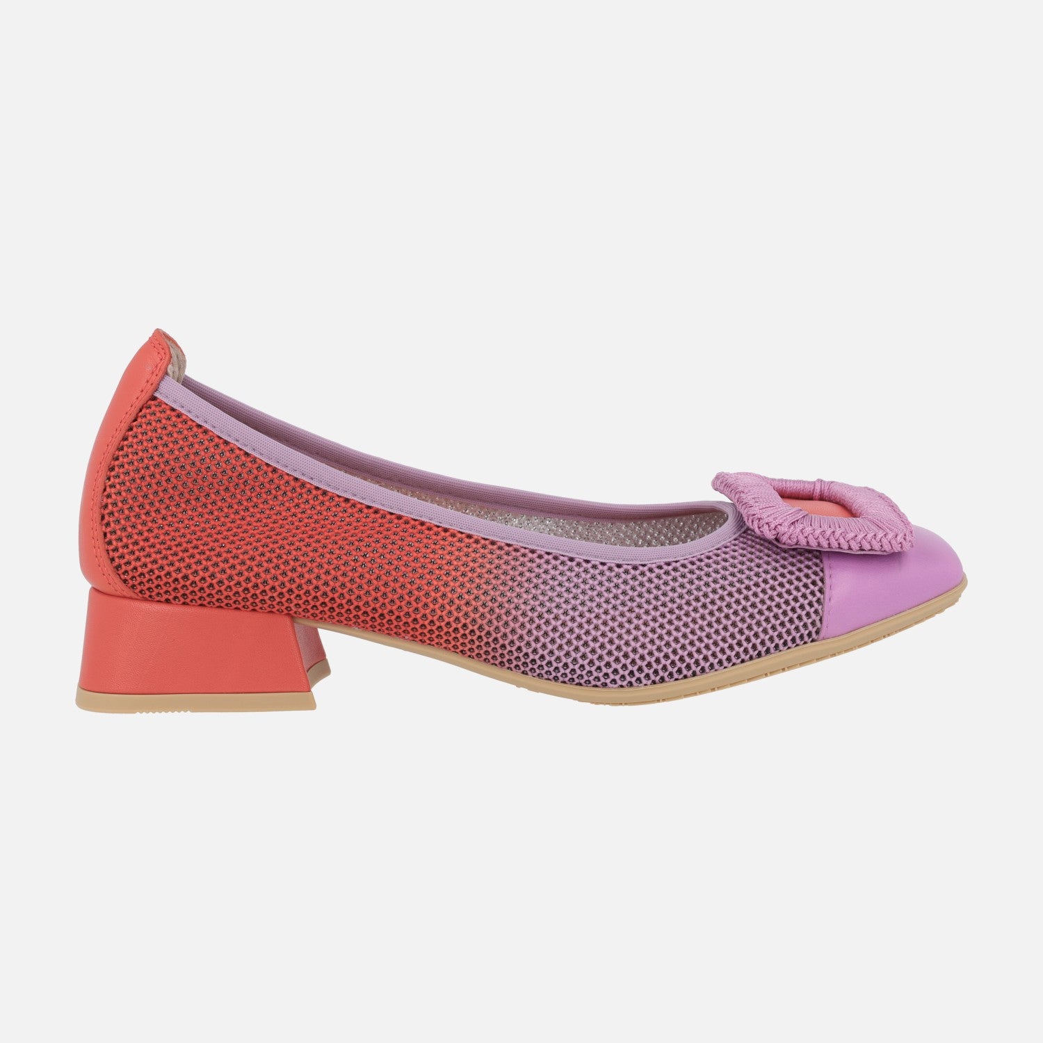 Hispanitas Aruba ballerinas in violet and red