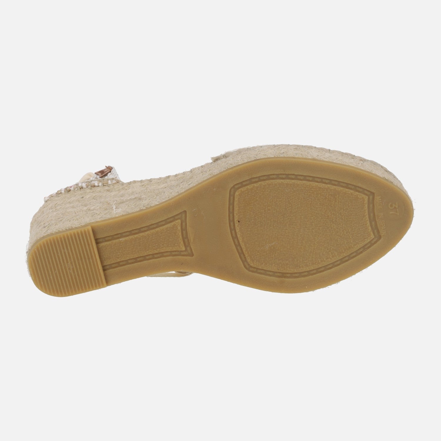 Vidorreta espadrilles in beige fabric with laces