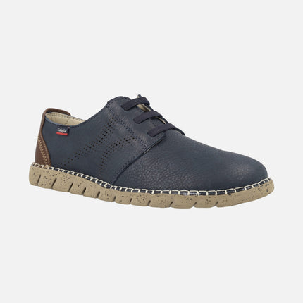 Sport shoes with elastic in the instep in Nubuck leather