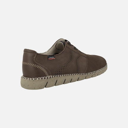 Sport shoes with elastic in the instep in Nubuck leather