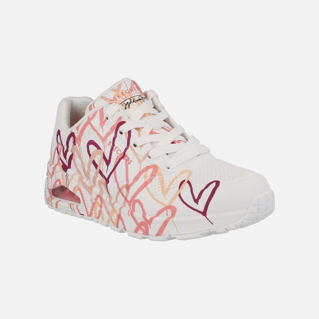Skechers Sneakers with Hearts by Jgoldcrown Uno - Spread the love