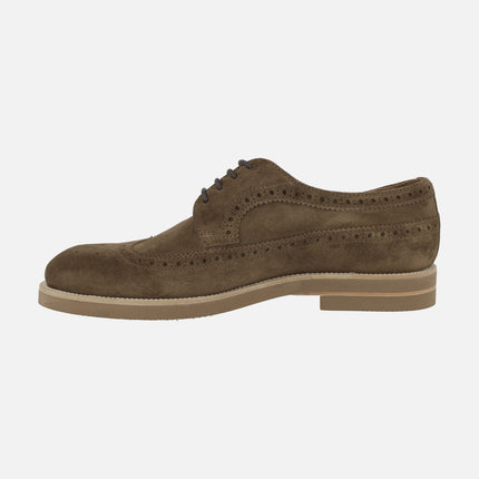 Niza brown suede shoes with laces