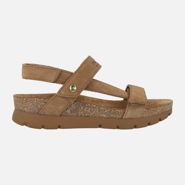 Panama jack Selma Leather sandals with velcros closure