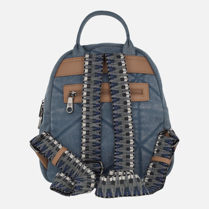 Pepe Moll backpack in denim fabric