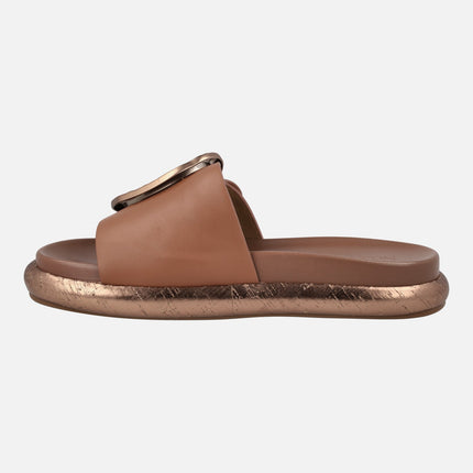 Pascal flat Sandals with Maxi Buckle