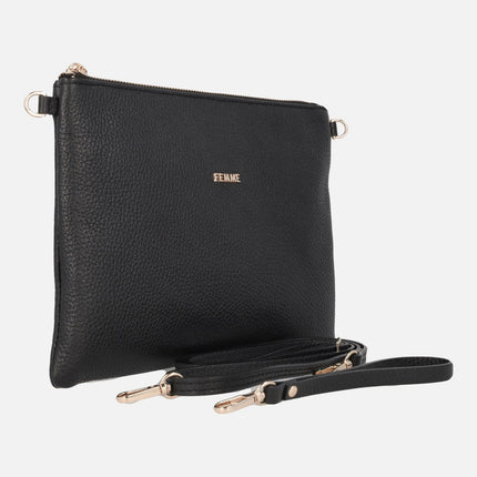 Femme Leather wallets with zipper