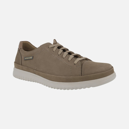 Men's Sports with Laces in Nubuck Taupe