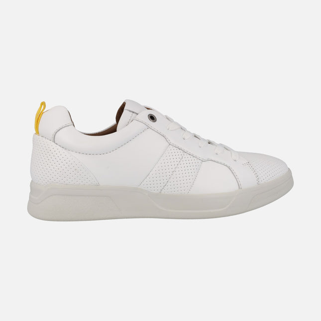 White leather men's sneakers