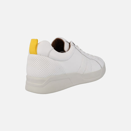 White leather men's sneakers