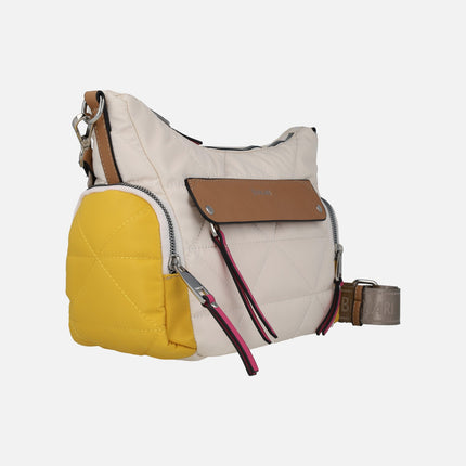 Deva shoulder bags in recycled nylon fabric