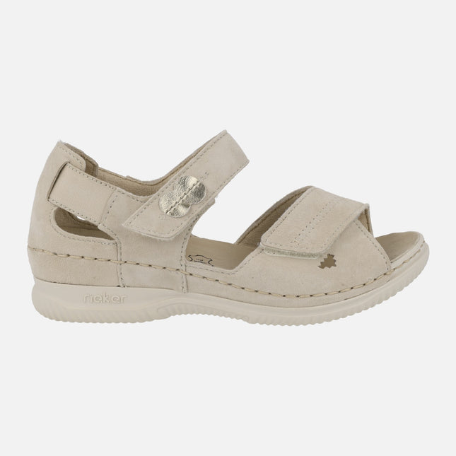 Women's sandals with inner wedge