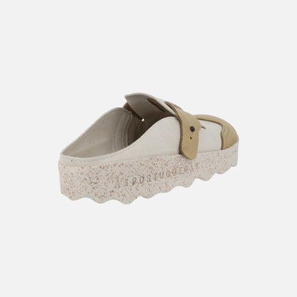 Zuecos para mujer Cole Off white