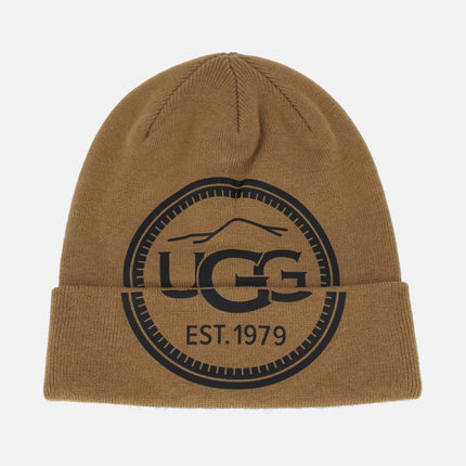 Men's Knit UGG Mountain Logo Beanie