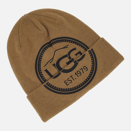 Men's Knit UGG Mountain Logo Beanie