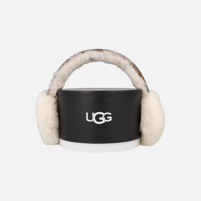 Orejeras UGG Tasman en piel de oveja con motivo trenzado