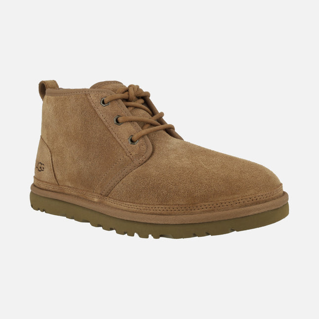 Botas de ante con cordones y forro de pelo para hombre Neumel