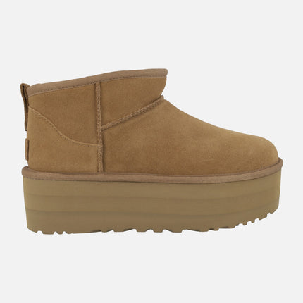 UGG Classic Ultra Mini Platform Chesnut Boots