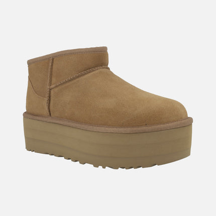 UGG Classic Ultra Mini Platform Chesnut Boots