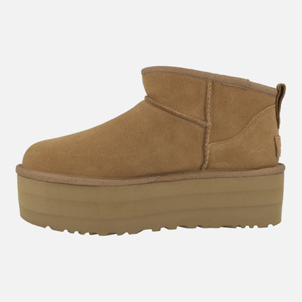 UGG Classic Ultra Mini Platform Chesnut Boots