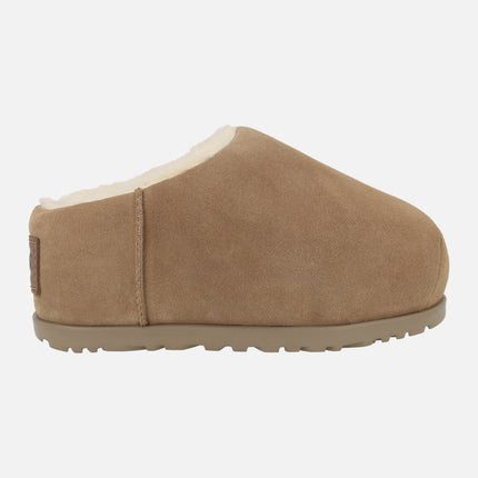 Zuecos para mujer forrados de pelo Ugg Pumped Slide con plataforma