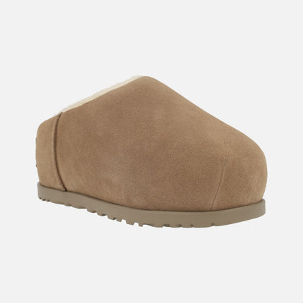 Zuecos para mujer forrados de pelo Ugg Pumped Slide con plataforma