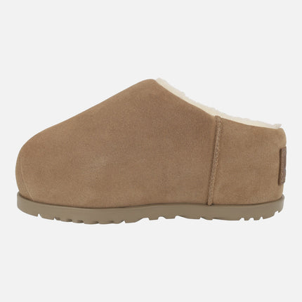 Zuecos para mujer forrados de pelo Ugg Pumped Slide con plataforma