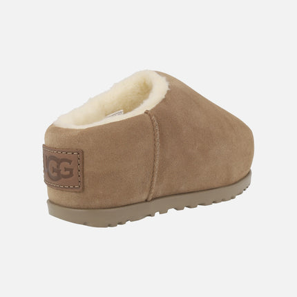 Zuecos para mujer forrados de pelo Ugg Pumped Slide con plataforma